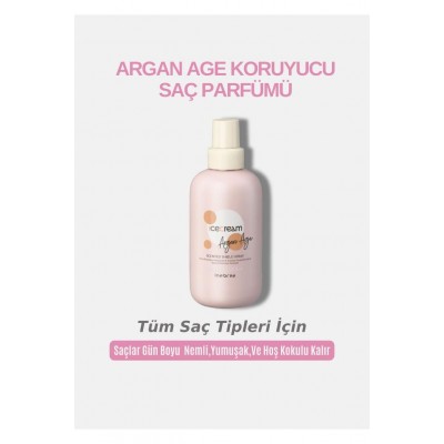 Inebrya Ice Cream Argan Age Scented Shield Spray - Argan Age Koruyucu Sac Parfumu 100 ML