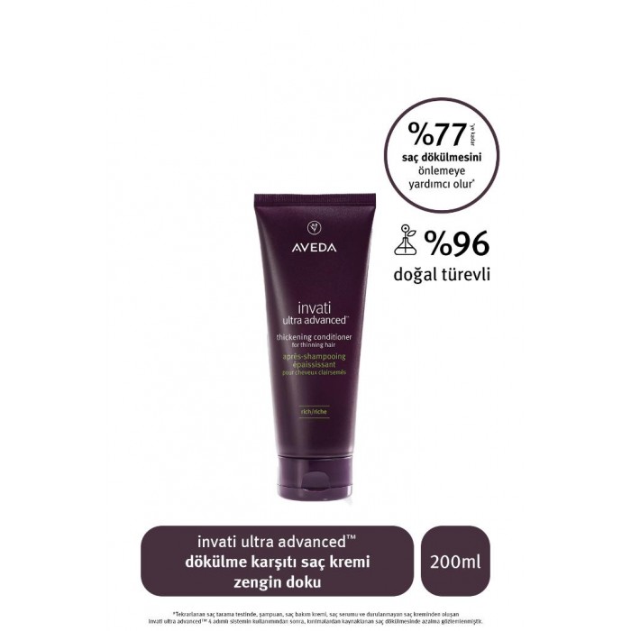 İnvati ultra advanced dökülme karşıtı saç kremi: zengin doku 200ml