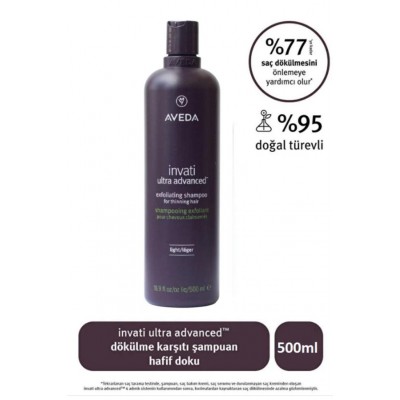 İnvati Ultra Advanced Dökülme Karşıtı Şampuan: Hafif Doku 500 ML