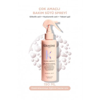 Kerastase Gloss Absolu Elektriklenmeye Eğilimli Saçlar Için Çok Amaçlı Bakım Sütü Spreyi 190 ML