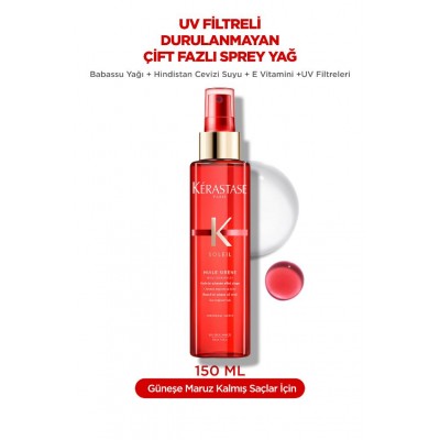 Kerastase Soléil Huile Sirene Bukle Belirginleştirici Durulanmayan Çift Fazlı Sprey Yağ 150 ML