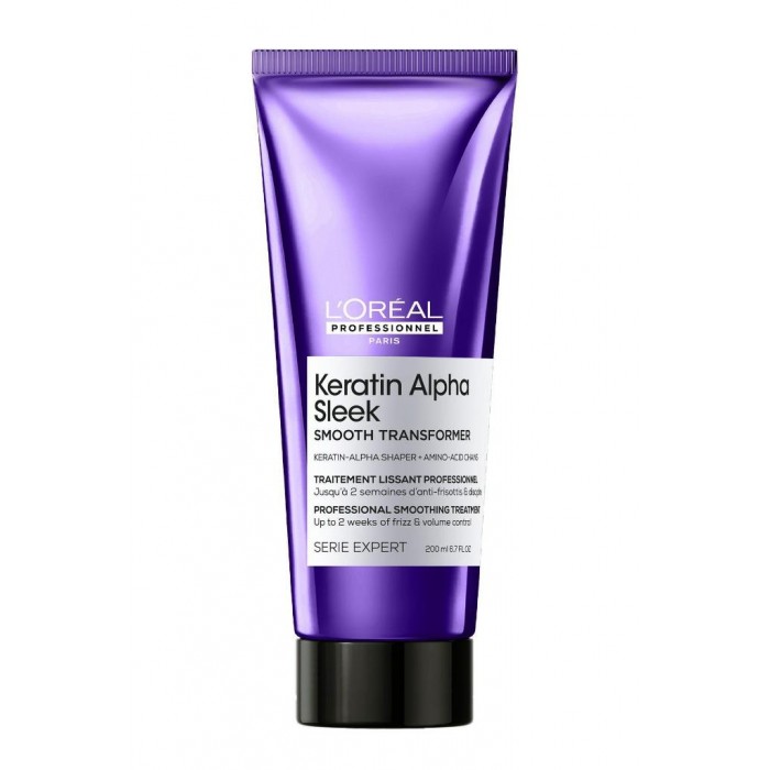 Keratin Alpha Sleek Smooth Transformer Elektriklenme Önleyici ve Pürüzsüzleştirici Saç Kremi 200 ML