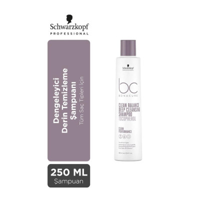 Bonacure Bc Clean Dengeleyici Derin Temizleme Sülfatsız Vegan Etkili Saç Bakım Şampuanı 250 ML