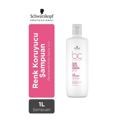 Bonacure Bc Clean Renklendirilmiş Saçlar Için Renk Koruyucu Vegan Bakım Şampuanı 1000 ML