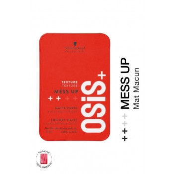 Schwarzkopf Osis+ Mess Up Texture Matte Paste Mat Saç Şekillendirici Gum 100 ML