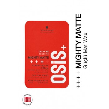 Schwarzkopf Osis+ Mighty Matte Strong Cream Güçlü Tutucu Mat Şekillendirici Krem 100 ML
