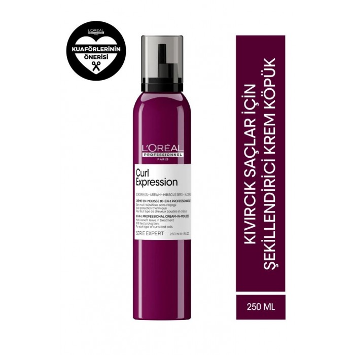 Serie Expert Curl Expression Kıvırcık Saçlar İçin Şekillendirici Krem Köpük 250 ML