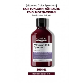 Vitamino Color Spectrum Sarı Saçlar İçin Sarı Tonlarını Nötralize Edici Mor Şampuan 300 ml